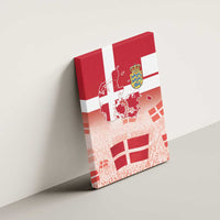 Danish National Flag Day Canvas Wall Art Coat Of Arms With Map