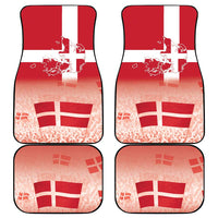 Danish National Flag Day Car Mats Coat Of Arms With Map