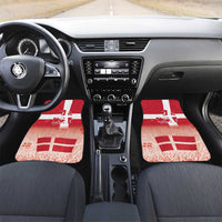 Danish National Flag Day Car Mats Coat Of Arms With Map