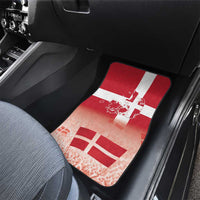 Danish National Flag Day Car Mats Coat Of Arms With Map