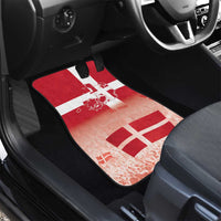 Danish National Flag Day Car Mats Coat Of Arms With Map