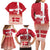 Danish National Flag Day Family Matching Long Sleeve Bodycon Dress and Hawaiian Shirt Coat Of Arms With Map