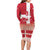 Danish National Flag Day Family Matching Long Sleeve Bodycon Dress and Hawaiian Shirt Coat Of Arms With Map
