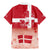 Danish National Flag Day Family Matching Mermaid Dress and Hawaiian Shirt Coat Of Arms With Map