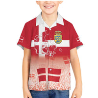 Danish National Flag Day Family Matching Mermaid Dress and Hawaiian Shirt Coat Of Arms With Map