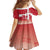 Danish National Flag Day Family Matching Off The Shoulder Long Sleeve Dress and Hawaiian Shirt Coat Of Arms With Map