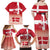 Danish National Flag Day Family Matching Off Shoulder Maxi Dress and Hawaiian Shirt Coat Of Arms With Map