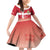 Danish National Flag Day Family Matching Off Shoulder Short Dress and Hawaiian Shirt Coat Of Arms With Map