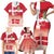 Danish National Flag Day Family Matching Short Sleeve Bodycon Dress and Hawaiian Shirt Coat Of Arms With Map