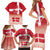 Danish National Flag Day Family Matching Short Sleeve Bodycon Dress and Hawaiian Shirt Coat Of Arms With Map