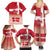 Danish National Flag Day Family Matching Summer Maxi Dress and Hawaiian Shirt Coat Of Arms With Map