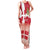 Danish National Flag Day Family Matching Tank Maxi Dress and Hawaiian Shirt Coat Of Arms With Map