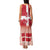 Danish National Flag Day Family Matching Tank Maxi Dress and Hawaiian Shirt Coat Of Arms With Map