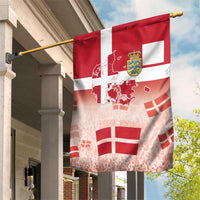 Danish National Flag Day Garden Flag Coat Of Arms With Map