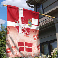 Danish National Flag Day Garden Flag Coat Of Arms With Map