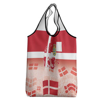 Danish National Flag Day Grocery Bag Coat Of Arms With Map