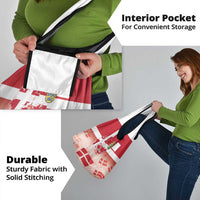 Danish National Flag Day Grocery Bag Coat Of Arms With Map