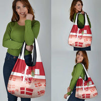 Danish National Flag Day Grocery Bag Coat Of Arms With Map