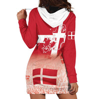 Danish National Flag Day Hoodie Dress Coat Of Arms With Map