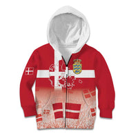 Danish National Flag Day Kid Hoodie Coat Of Arms With Map