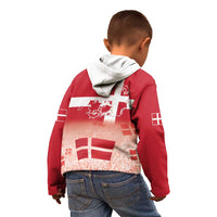 Danish National Flag Day Kid Hoodie Coat Of Arms With Map