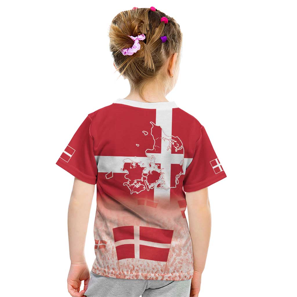 Danish National Flag Day Kid T Shirt Coat Of Arms With Map