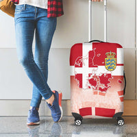 Danish National Flag Day Luggage Cover Coat Of Arms With Map