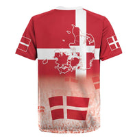 Danish National Flag Day Rugby Jersey Coat Of Arms With Map