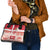 Danish National Flag Day Shoulder Handbag Coat Of Arms With Map