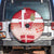 Danish National Flag Day Spare Tire Cover Coat Of Arms With Map