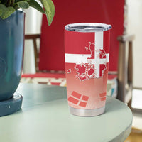 Danish National Flag Day Tumbler Cup Coat Of Arms With Map
