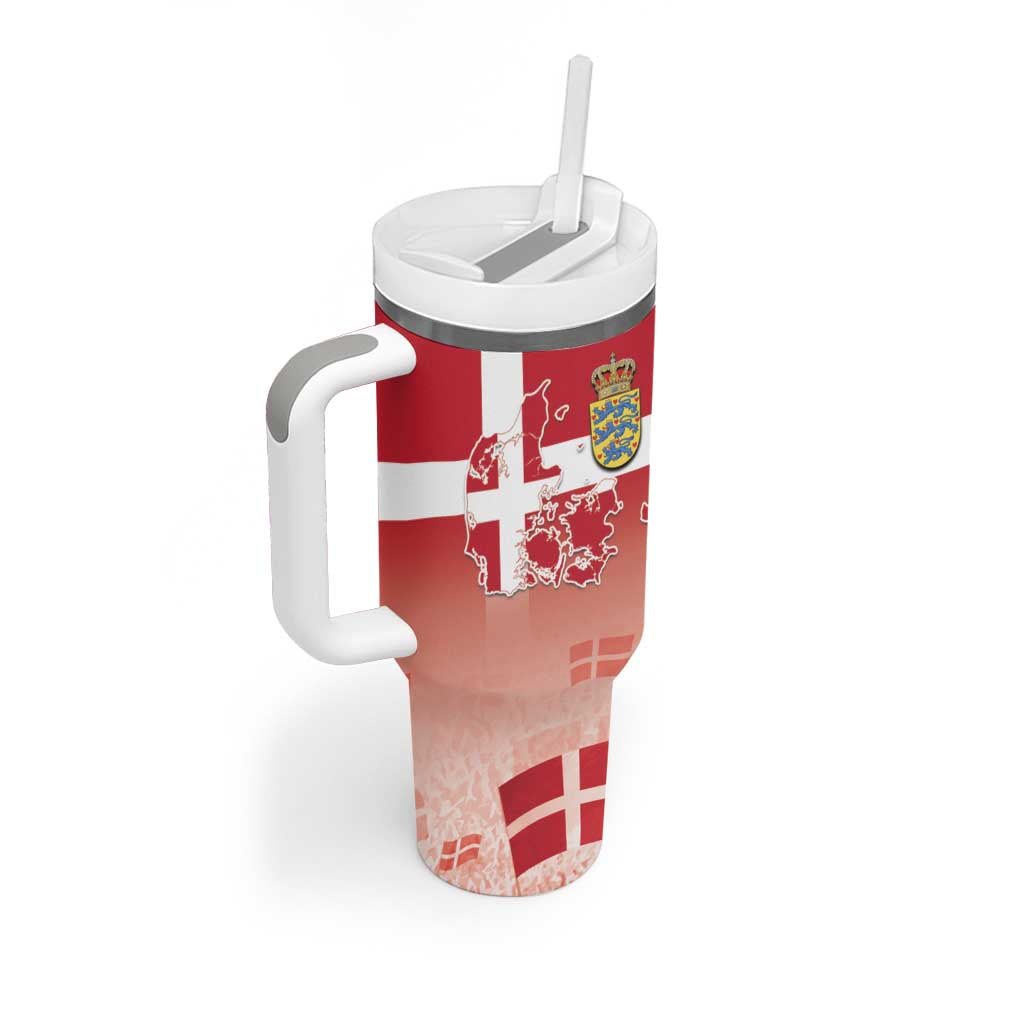 Danish National Flag Day Tumbler With Handle Coat Of Arms With Map