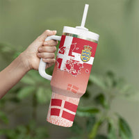 Danish National Flag Day Tumbler With Handle Coat Of Arms With Map