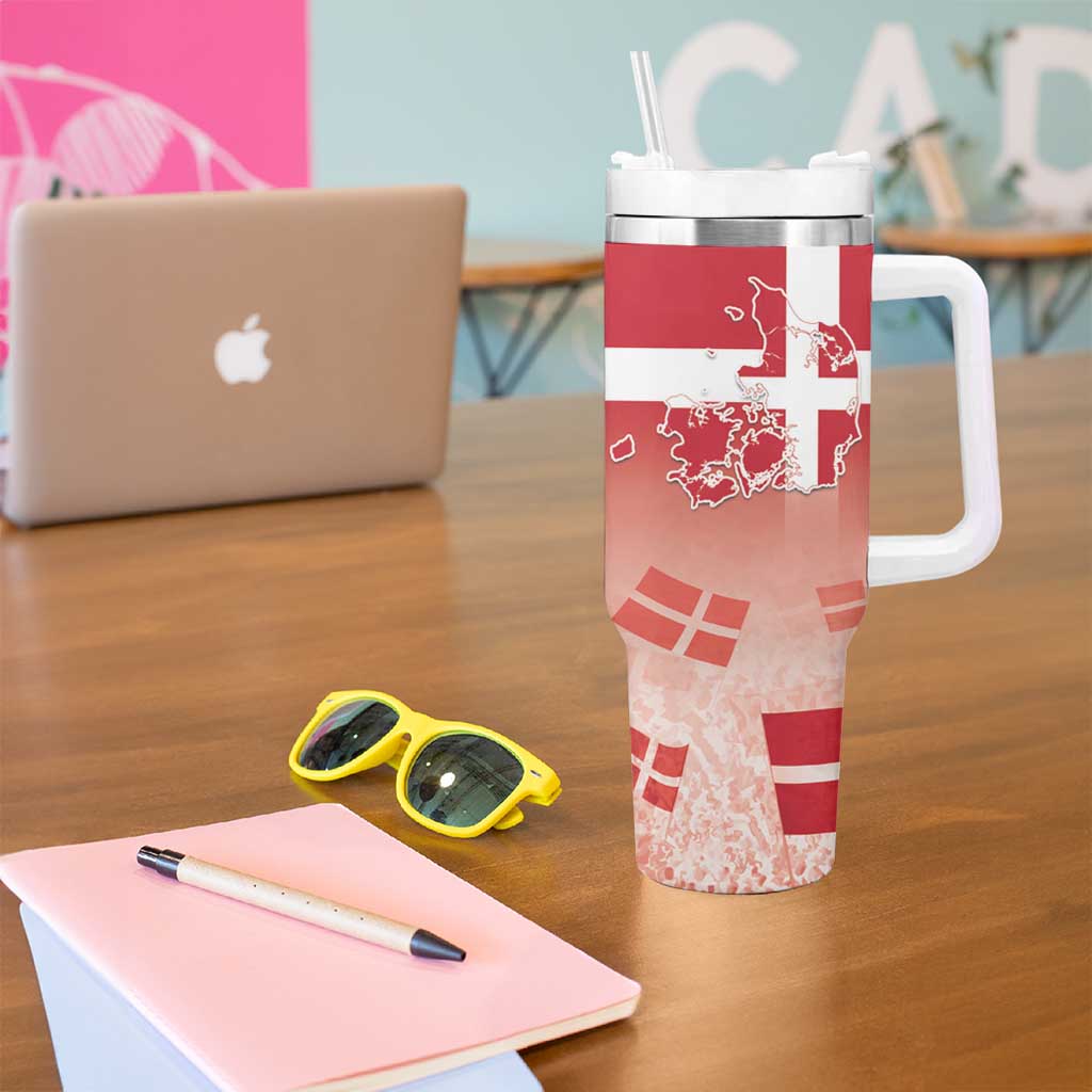 Danish National Flag Day Tumbler With Handle Coat Of Arms With Map