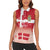 Danish National Flag Day Women Sleeveless Polo Shirt Coat Of Arms With Map