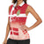 Danish National Flag Day Women Sleeveless Polo Shirt Coat Of Arms With Map