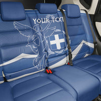 Personalized National Greek Flag Day Back Car Seat Cover Elliniki Dimokratia