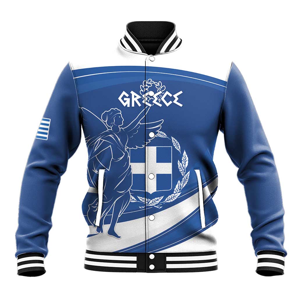 Personalized National Greek Flag Day Baseball Jacket Elliniki Dimokratia