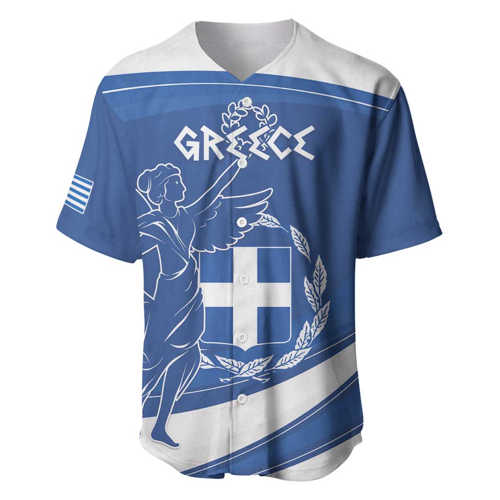 Personalized National Greek Flag Day Baseball Jersey Elliniki Dimokratia