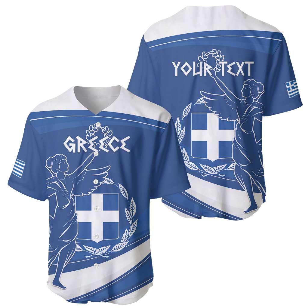 Personalized National Greek Flag Day Baseball Jersey Elliniki Dimokratia