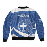 Personalized National Greek Flag Day Bomber Jacket Elliniki Dimokratia