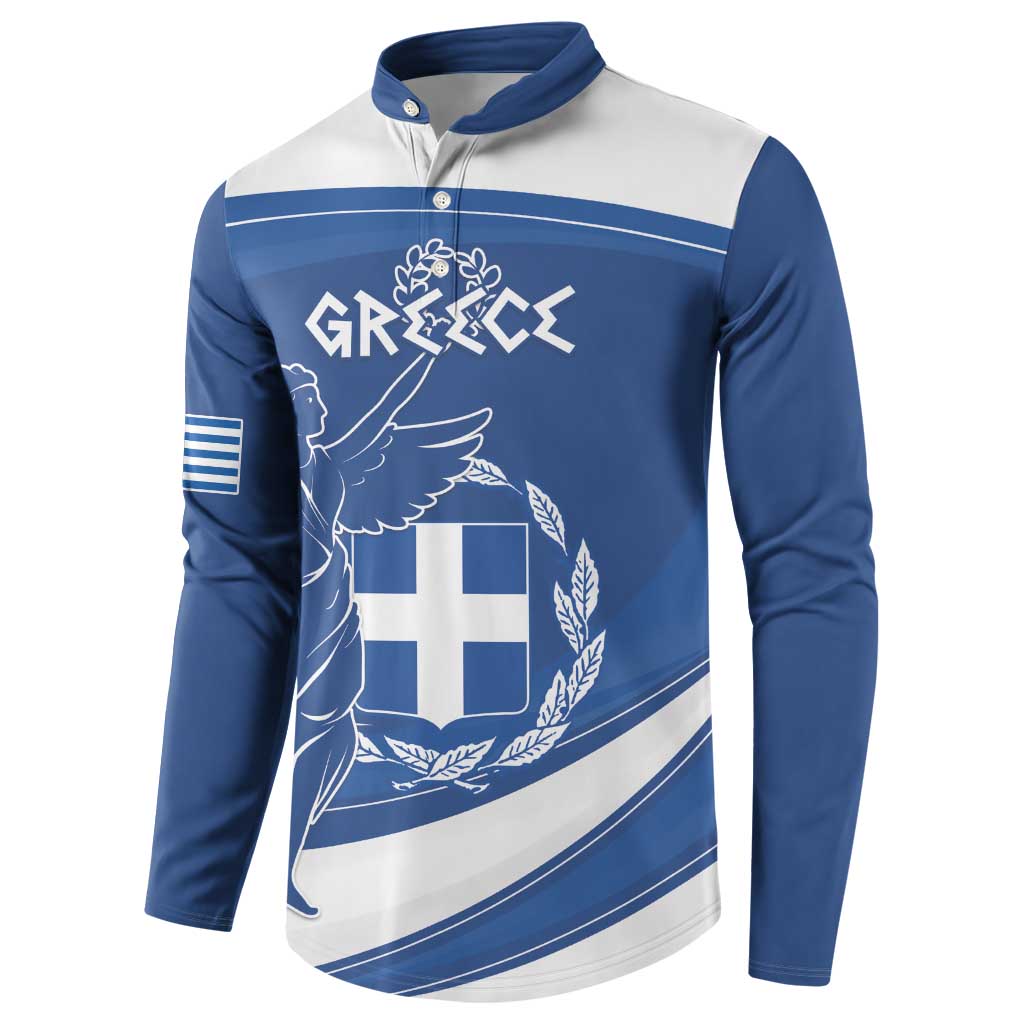 Personalized National Greek Flag Day Button Sweatshirt Elliniki Dimokratia