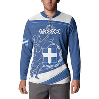 Personalized National Greek Flag Day Button Sweatshirt Elliniki Dimokratia