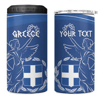 Personalized National Greek Flag Day 4 in 1 Can Cooler Tumbler Elliniki Dimokratia