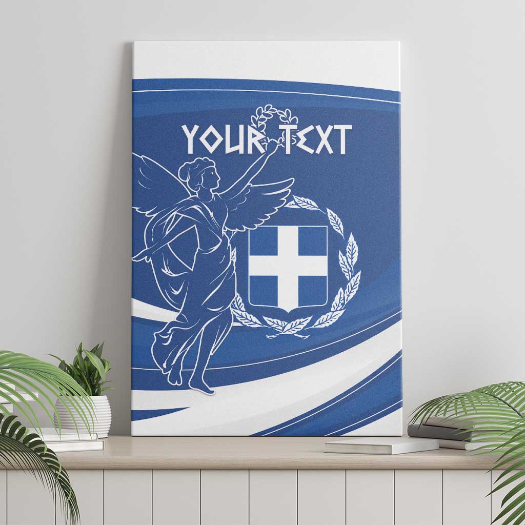 Personalized National Greek Flag Day Canvas Wall Art Elliniki Dimokratia