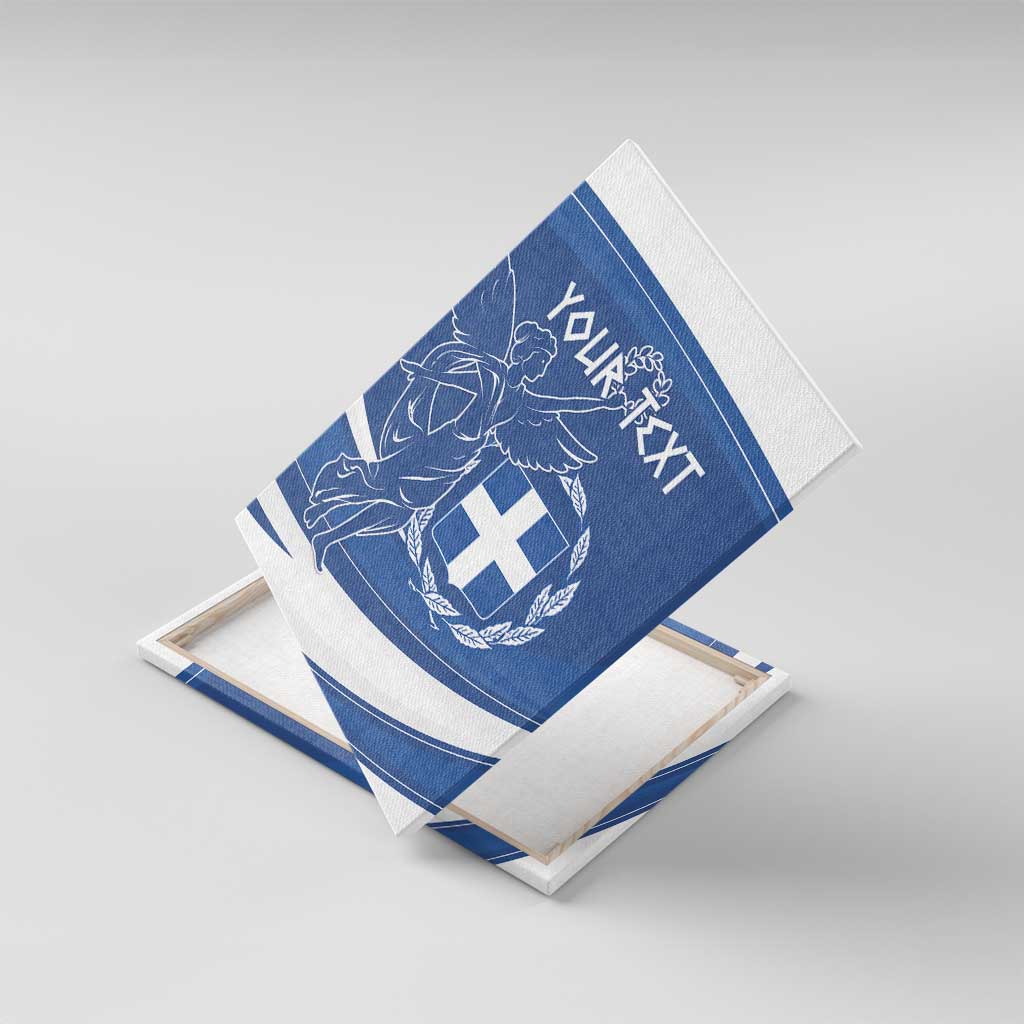 Personalized National Greek Flag Day Canvas Wall Art Elliniki Dimokratia