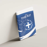 Personalized National Greek Flag Day Canvas Wall Art Elliniki Dimokratia