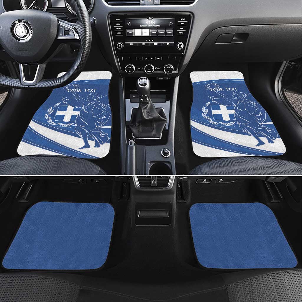 Personalized National Greek Flag Day Car Mats Elliniki Dimokratia
