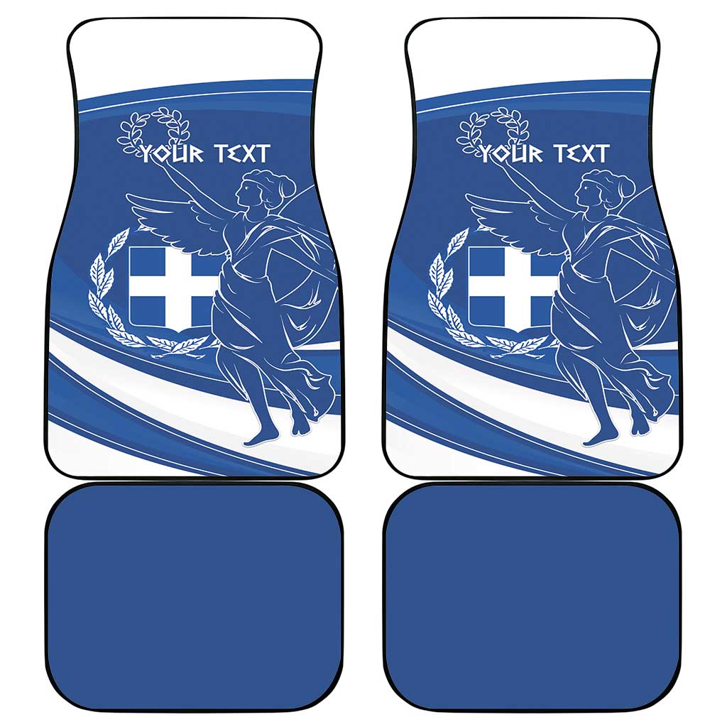 Personalized National Greek Flag Day Car Mats Elliniki Dimokratia