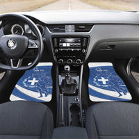Personalized National Greek Flag Day Car Mats Elliniki Dimokratia